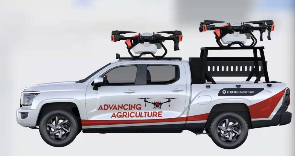 XAG та HAVAL презентували лінійку фермерських авто для транспортування бригади дронів