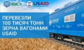 «НІБУЛОН» перевіз перші 100 тисяч тонн зерна вагонами від USAID
