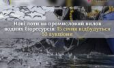 15 січня відбудуться аукціони на промисловий вилов водних біоресурсів