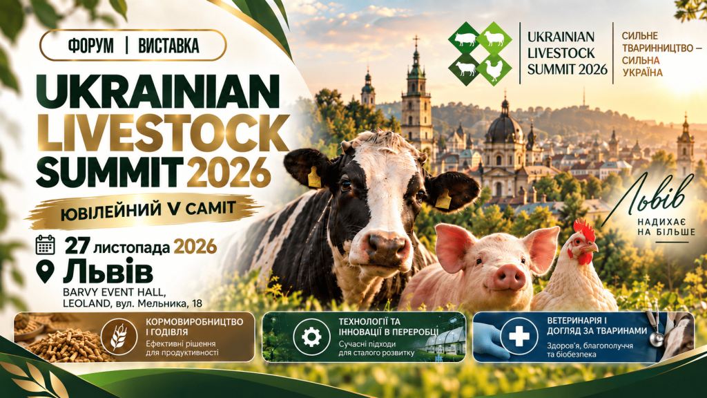 Ювілейний Ukrainian Livestock Summit 2026 відбудеться у Львові!
